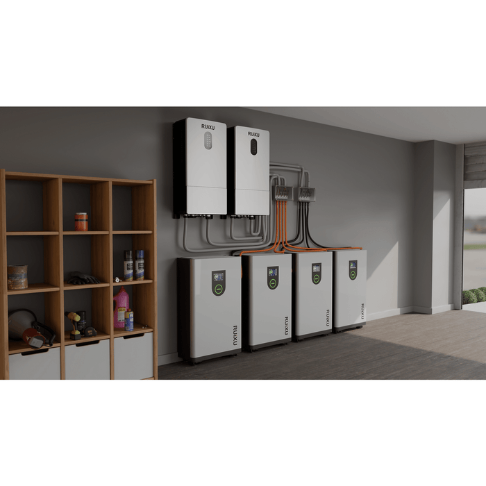 RUIXU | 1/0 AWG cables - Straight + 90 degree angle pluggable connector, Play and Plug, 140cm