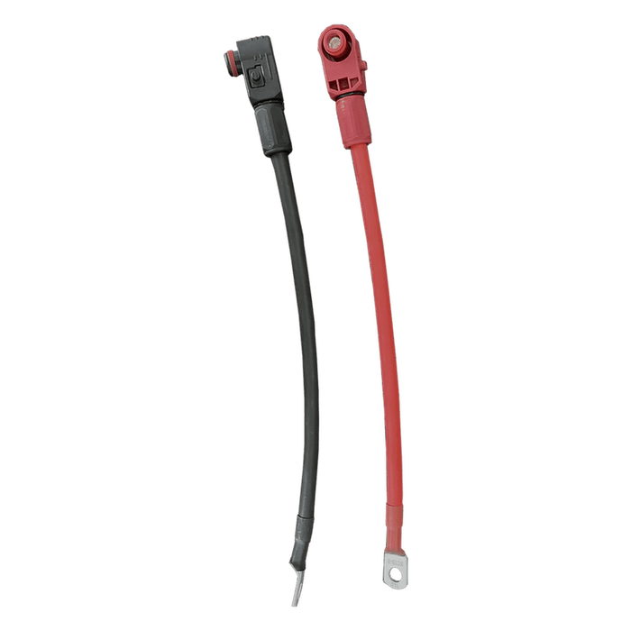 RUIXU | 4AWG Cables-5/16” Lug + Pluggable Battery Pole Connector - Black and Red cables 30cm / 80cm / 200cm