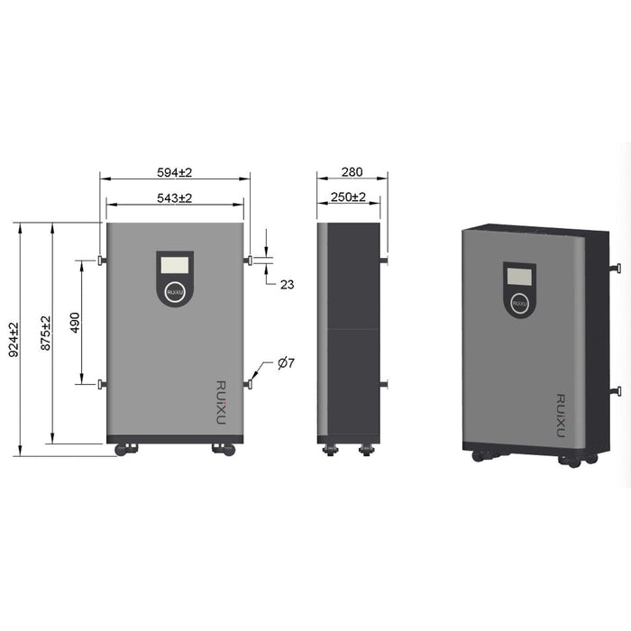 RUiXU | Lithi2-16 16kWh Lithium Battery | 51.2V 314Ah | UL1973/9540A/9540 Certified | CEC & SGIP