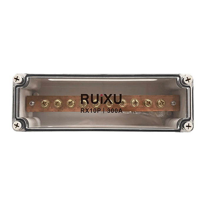 RUIXU | Busbar | 10 x 5/16" (M8) Terminal Studs | 300A