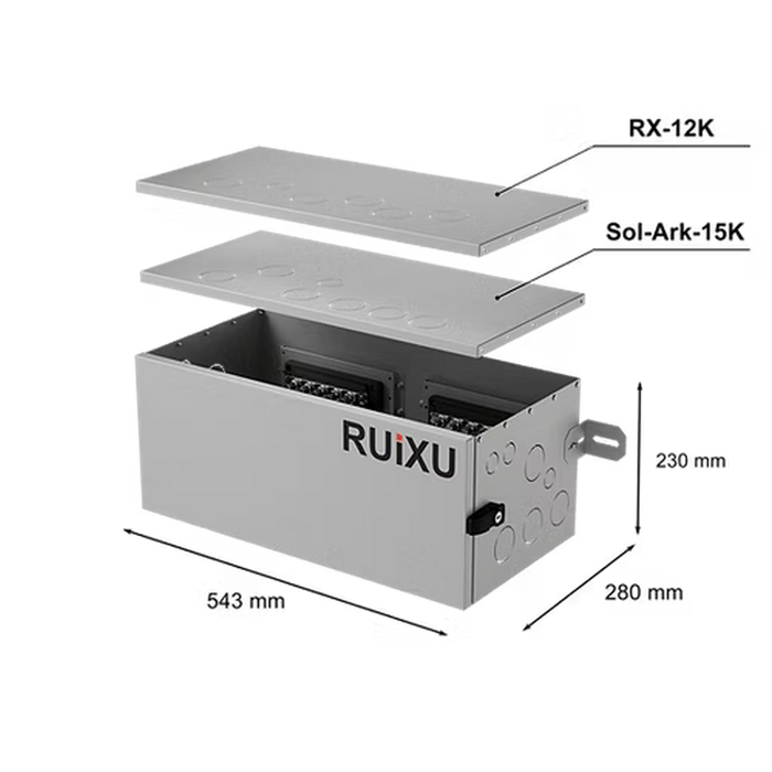 RUiXU | Conduit Box for RUiXU Lithi2-16 with RX-12K or Solark 15K (PRE-ORDER)