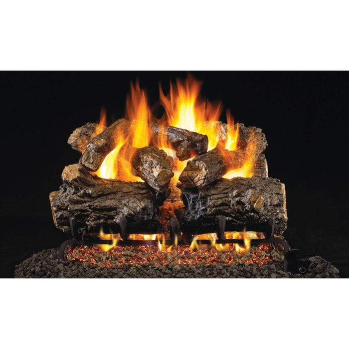 Real Fyre 18/20" Burnt Rustic Oak Vented Gas Log Set