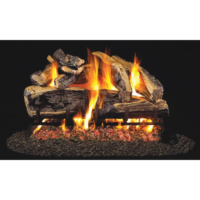 Real Fyre 24" Charred Rugged Split Oak Vented Gas Log Set