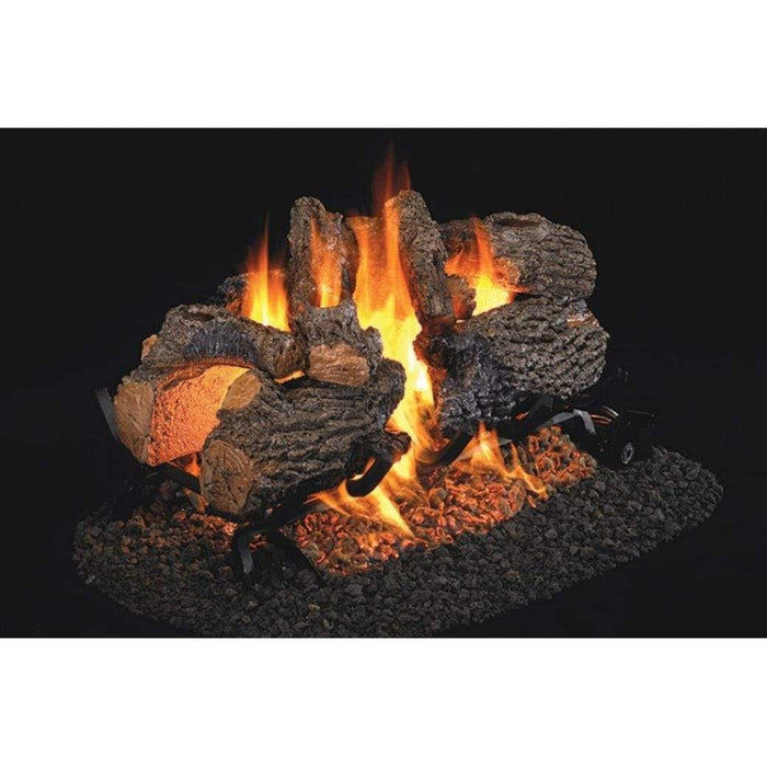Real Fyre Charred Series 24" Charred Oak See-Thru Vented Gas Logs