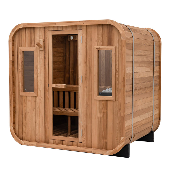 Redwood Outdoors Summit Outdoor Sauna - 6 Person w/ Harvia KIP 8kW Heater