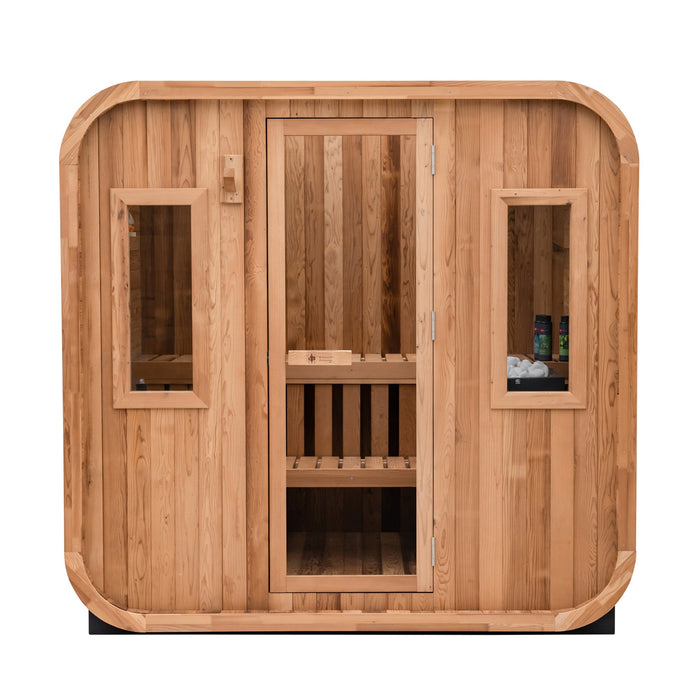 Redwood Outdoors Summit Outdoor Sauna - 6 Person w/ Harvia KIP 8kW Heater