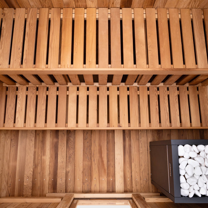 Redwood Outdoors Summit Outdoor Sauna - 6 Person w/ Harvia KIP 8kW Heater