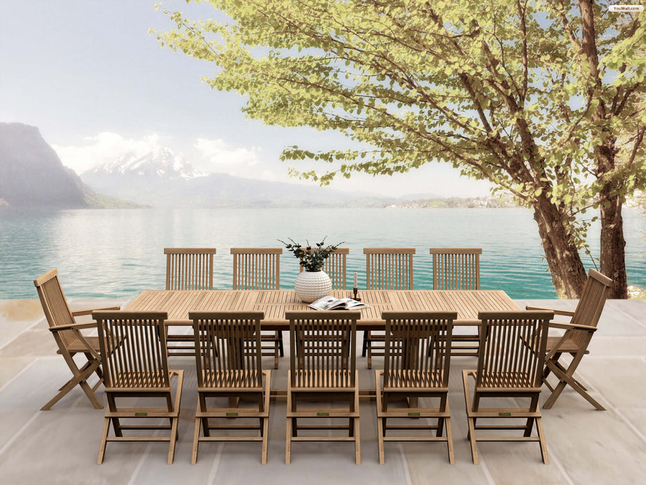 Anderson Teak SET-32A Valencia Classic 13-Pieces Dining Set
