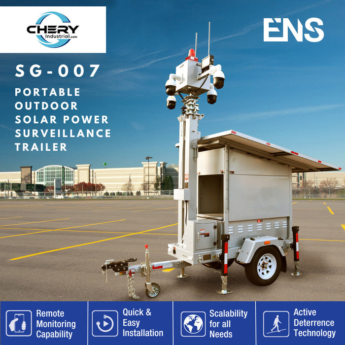 Chery Industrial 870W Solar Surveillance Trailer
