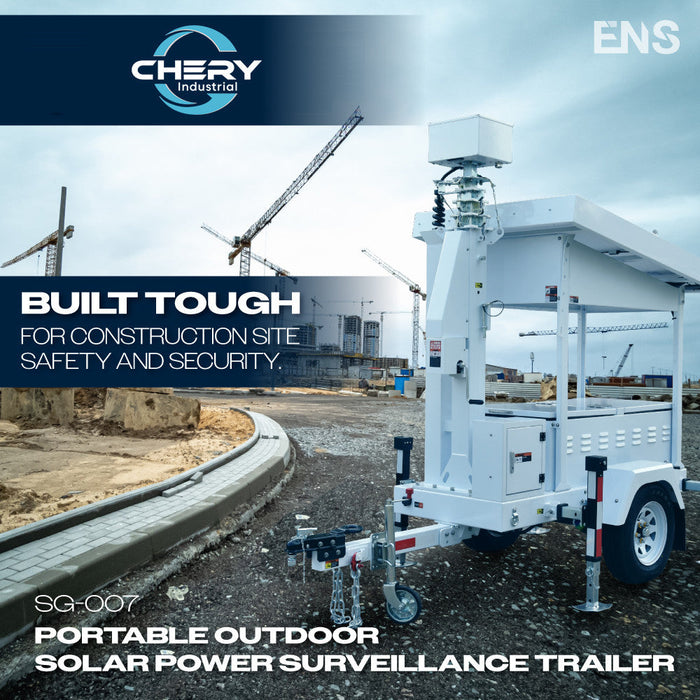 Chery Industrial 870W Solar Surveillance Trailer