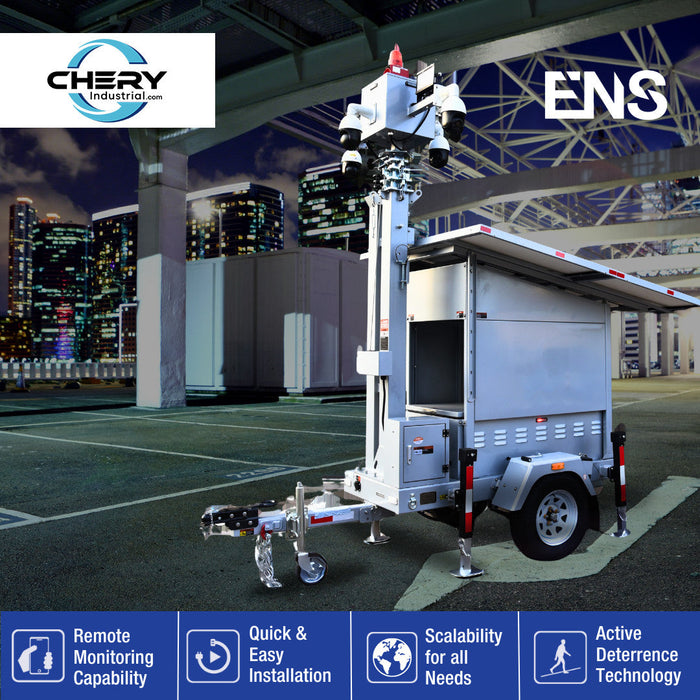 Chery Industrial 870W Solar Surveillance Trailer