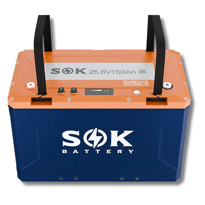 SOK Battery 24V 150AH, PLASTIC BOX, with Bluetooth, Heater PAD, Victron/NMEA 2000 Communication