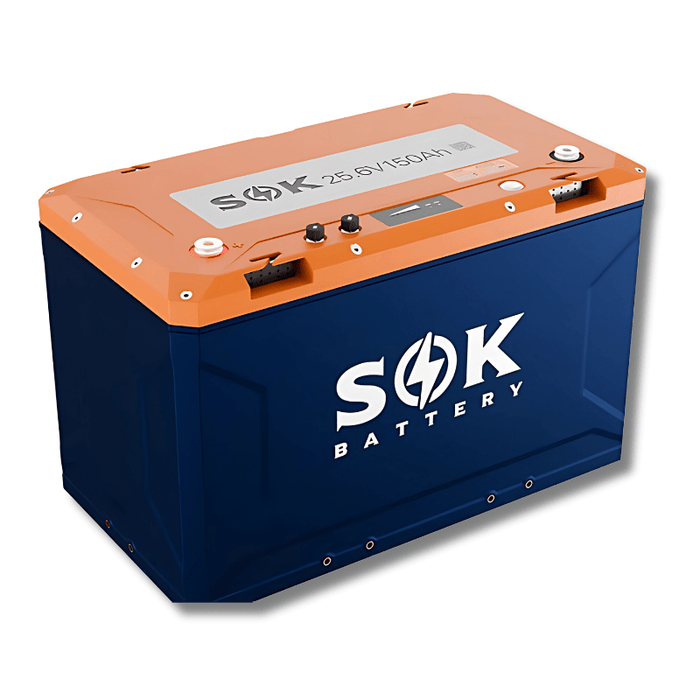 SOK Battery 24V 150AH, PLASTIC BOX, with Bluetooth, Heater PAD, Victron/NMEA 2000 Communication