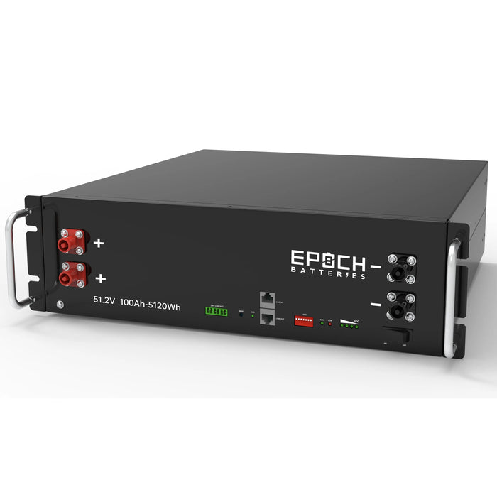 Epoch Batteries 48V 100Ah 5.12kWh - Self-Heating Server Rack Lithium Battery