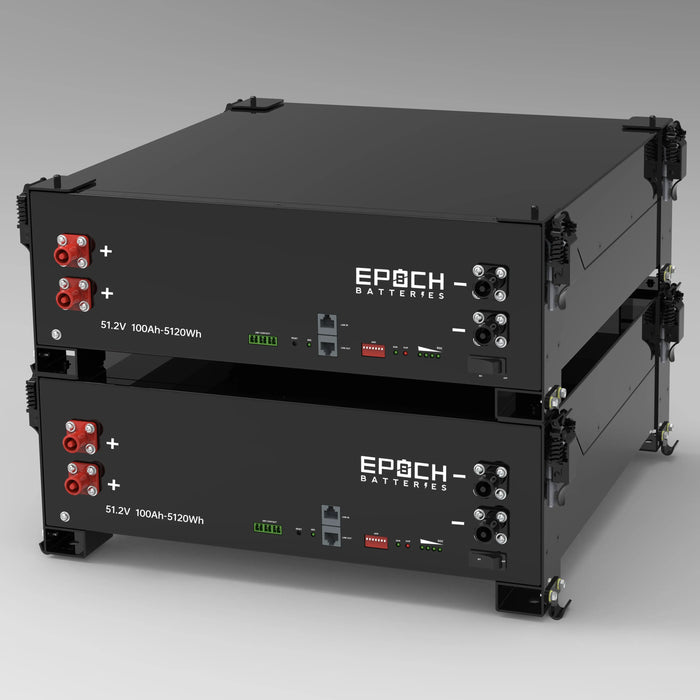Epoch Batteries 48V 100Ah 5.12kWh - Self-Heating Server Rack Lithium Battery