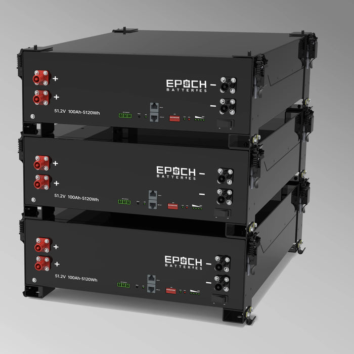 Epoch Batteries 48V 100Ah 5.12kWh - Self-Heating Server Rack Lithium Battery