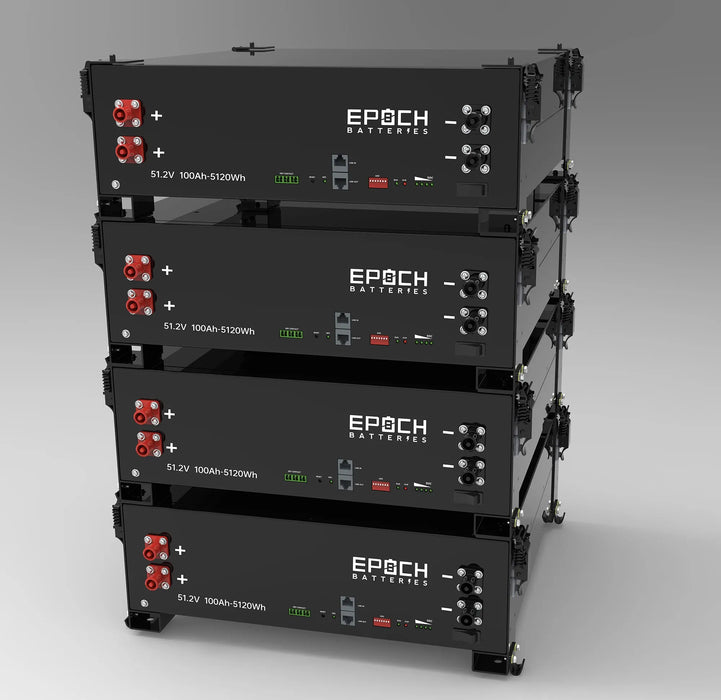 Epoch Batteries 48V 100Ah 5.12kWh - Self-Heating Server Rack Lithium Battery