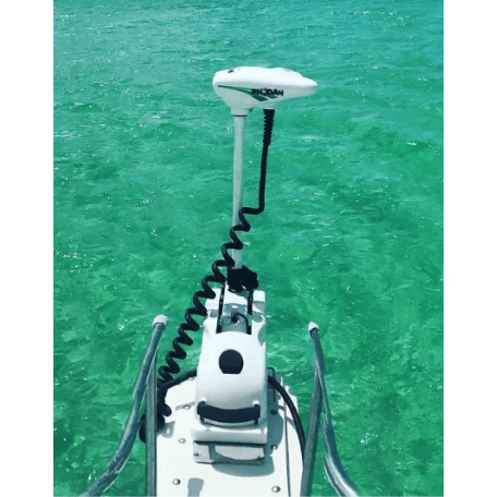 Rhodan 36V HD GPS Trolling Motor 120 Lbs Thrust, 72" Shaft+  White-Black