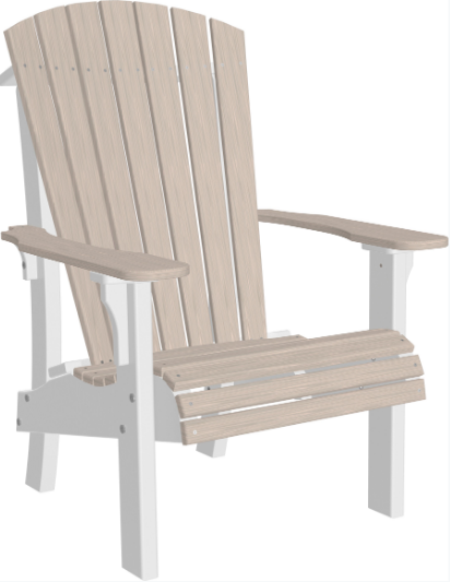 LuxCraft Recycled Plastic Senior Height Royal Adirondack Chair