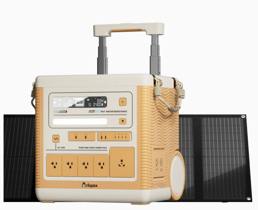 Arkpax Ark Pro IP67 Rating Professional Grade Solar Generator + Solar & Battery Kit Options