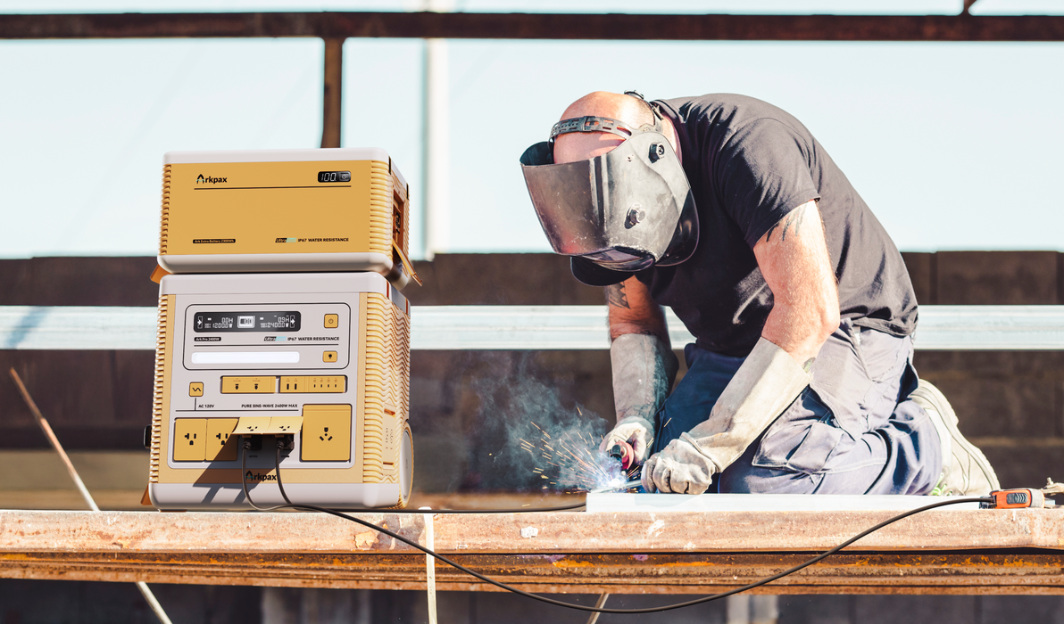 Arkpax Ark Pro IP67 Rating Professional Grade Solar Generator + Solar & Battery Kit Options