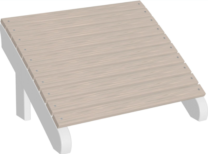 LuxCraft Recycled Plastic Deluxe Adirondack Footrest