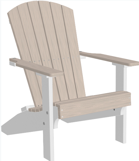 LuxCraft Recycled Plastic Lakeside Compact Portable Adirondack Chair