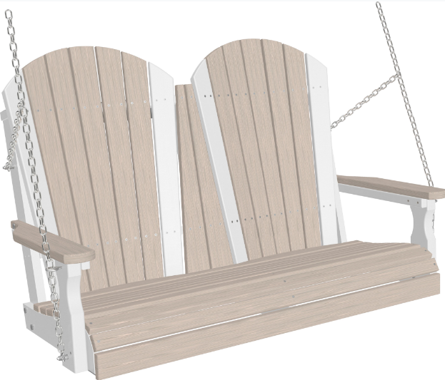 LuxCraft Adirondack 4ft. Recycled Plastic Porch Swing