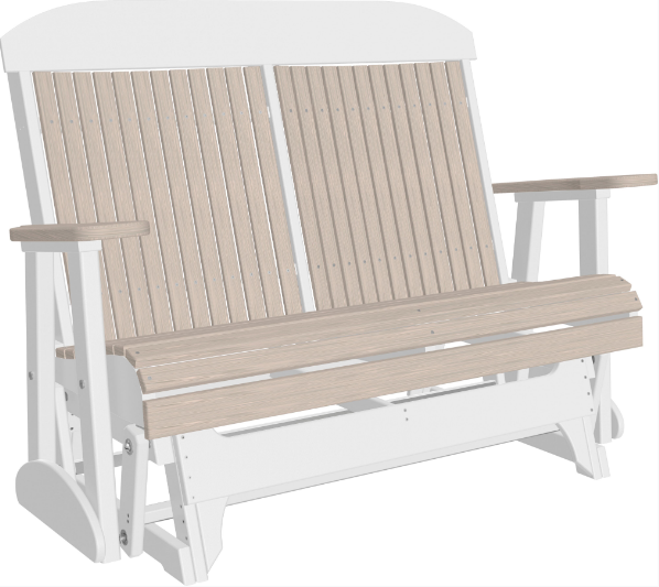 LuxCraft Classic Highback 4ft. Recycled Plastic Patio Glider
