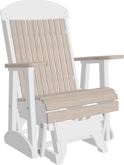 LuxCraft Classic Highback Recycled Plastic 2ft Glider Chair
