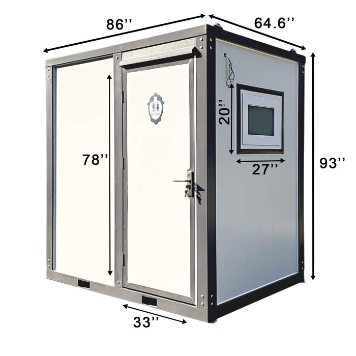 Chery Industrial  Bastone Portable Toilet with Shower Curtain Style