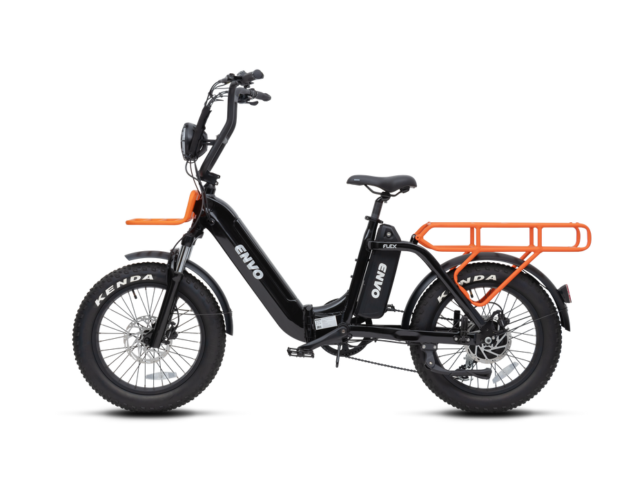 ENVO Flex Overland Folding Cargo Electric Bike 500W Dual Battery Ready