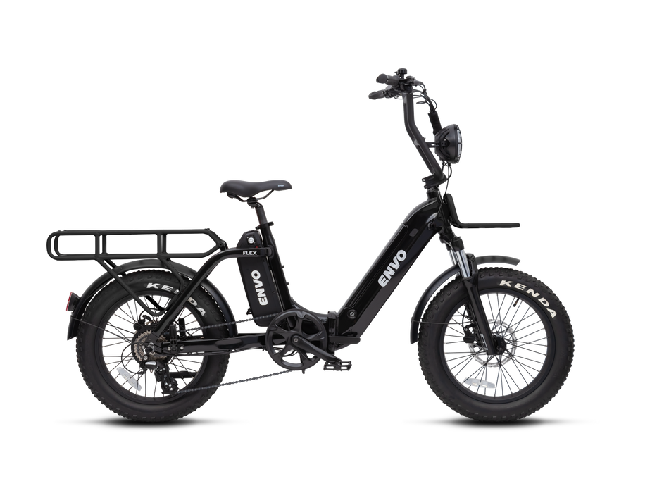 ENVO Flex Overland Folding Cargo Electric Bike 500W Dual Battery Ready