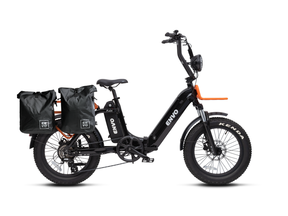 ENVO Flex Overland Folding Cargo Electric Bike 500W Dual Battery Ready
