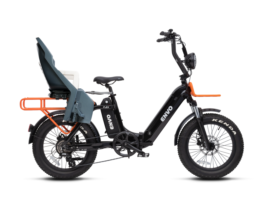 ENVO Flex Overland Folding Cargo Electric Bike 500W Dual Battery Ready