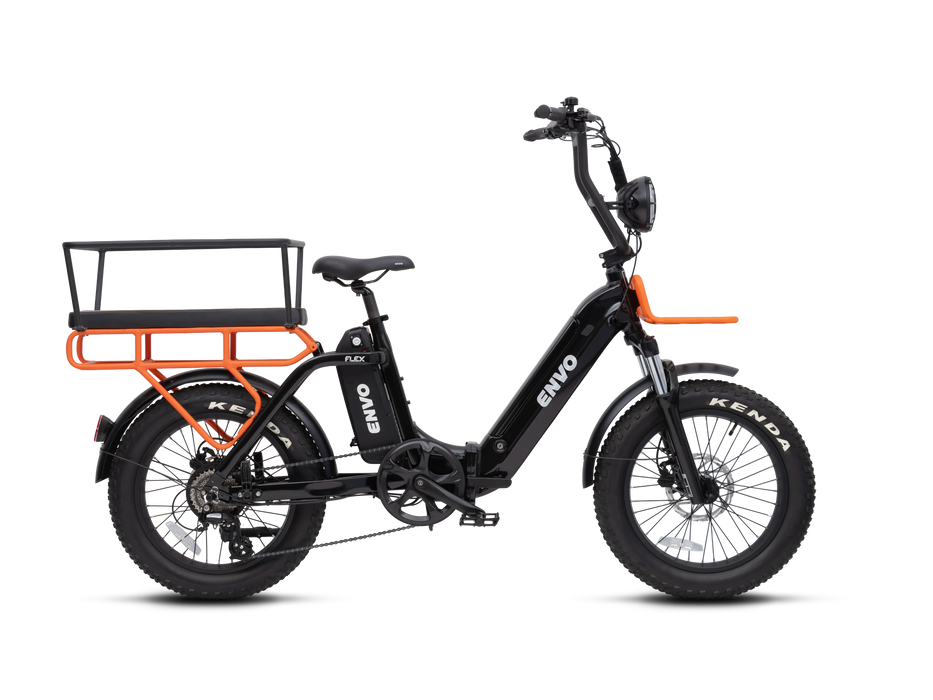 ENVO Flex Overland Folding Cargo Electric Bike 500W Dual Battery Ready