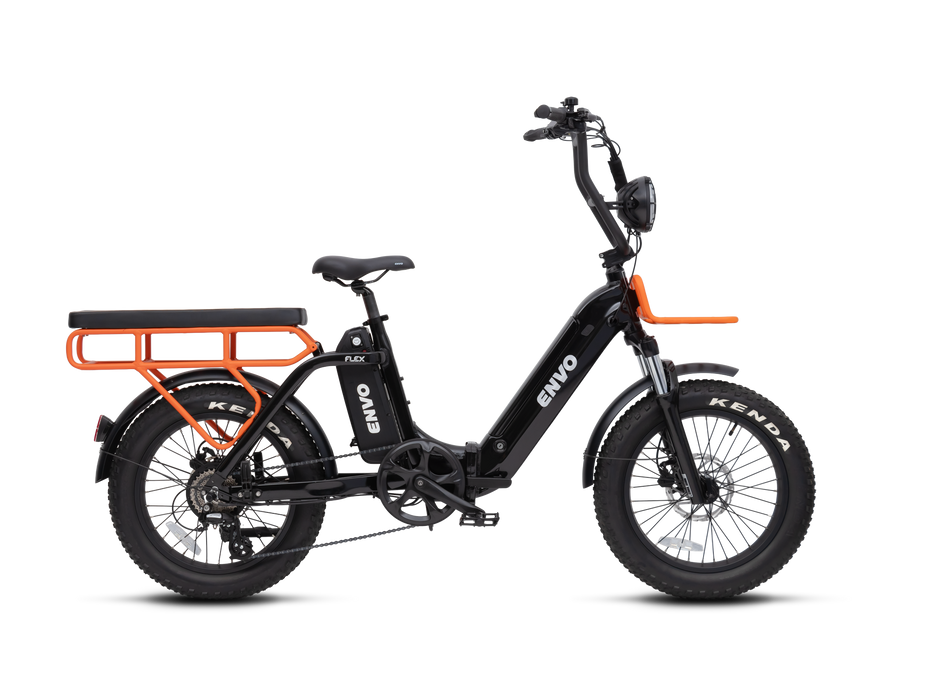 ENVO Flex Overland Folding Cargo Electric Bike 500W Dual Battery Ready