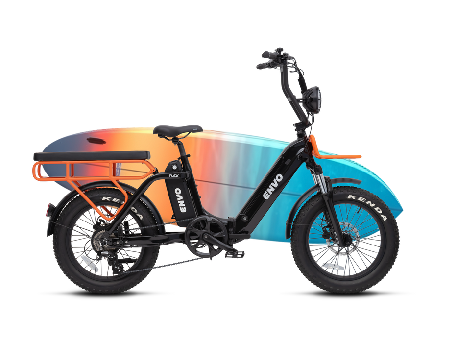ENVO Flex Overland Folding Cargo Electric Bike 500W Dual Battery Ready