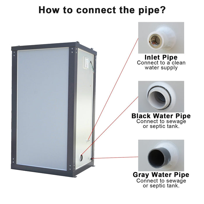 Portable Restroom with Sink ETA - End of MAY - Pre Order