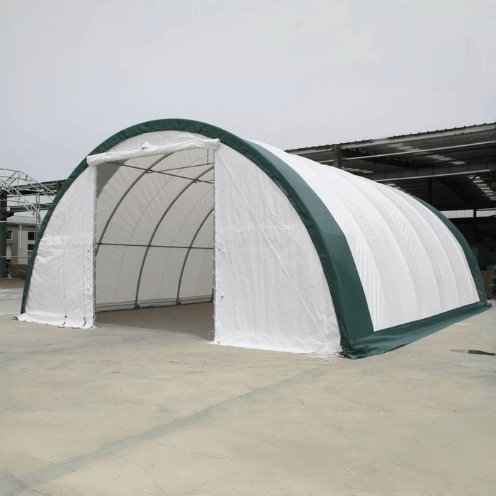 Chery Industrial Single Truss Arch Storage Shelter W30'xL40'xH15'