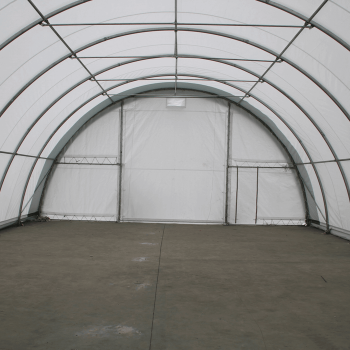 Chery Industrial Single Truss Arch Storage Shelter W30'xL65'xH15'