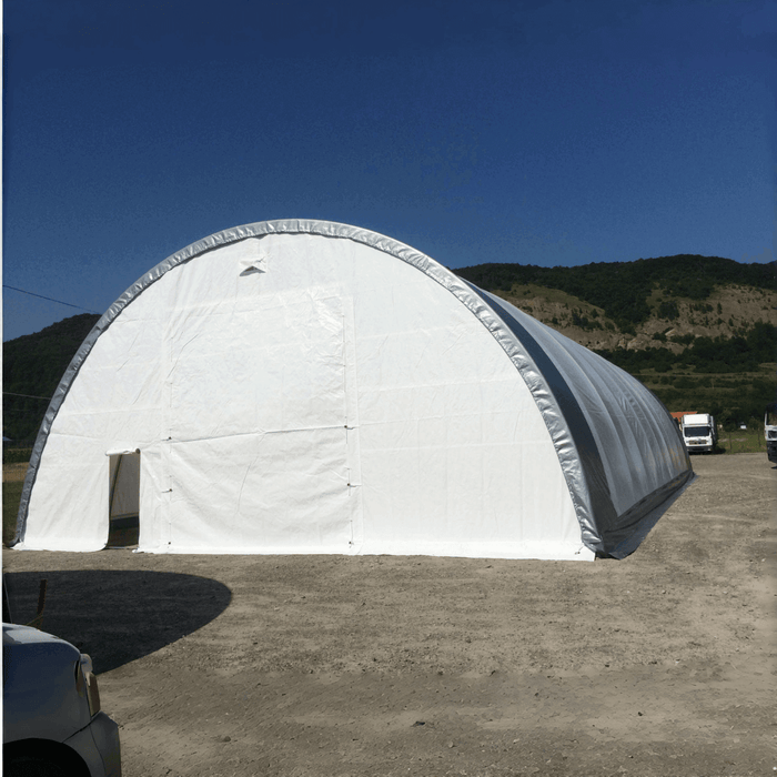Chery Industrial Single Truss Arch Storage Shelter W40'xL80'xH20'