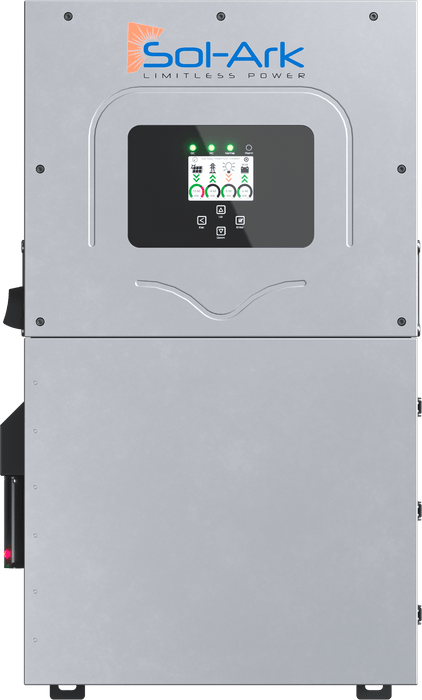 Sol-Ark + Homegrid Hybrid Power Kit | 15kW 120/240V Output 48VDC - 19.2kWh System Bundle | Sol-Ark SA-15K-2P Hybrid Inverter + HomeGrid STACK'D 4X Battery System