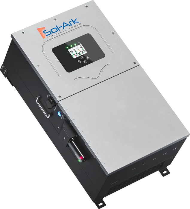 Sol-Ark SA-15K-2P | 15kW Inverter | 120/240VAC | 48VDC | Indoor/Outdoor | NEMA-3R - w/200 Amp Passthru