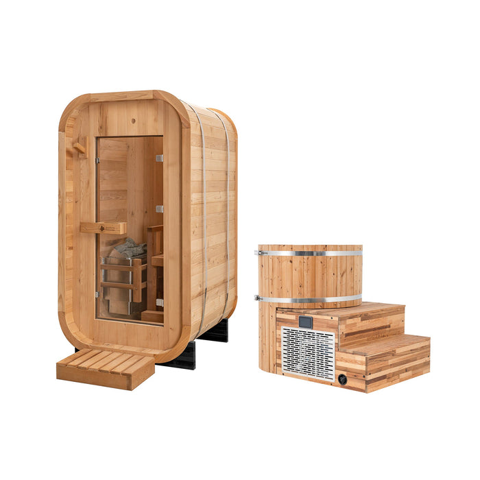 Redwood Outdoors Solo Sauna x Alaskan All-In-One Cold Plunge