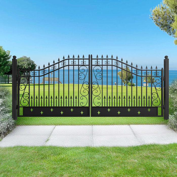 Chery Industrial Gate Posts 10'x4"x4" for Dual Swing Driveway Gates