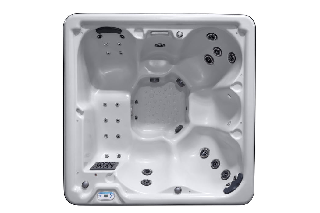 Cyanna Valley Spas SupremeX – 6-Seat Hot Tub with 32 Jets and LED Lighting
