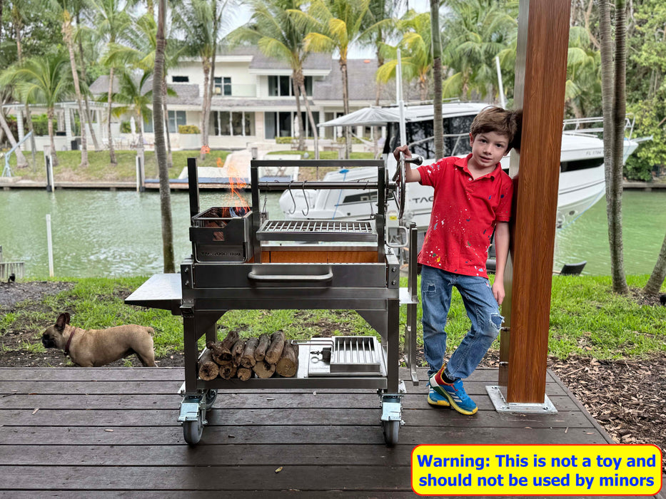 Tagwood BBQ Argentine Santa Maria Wood Fire & Charcoal Gaucho Grill | BBQ03SS MINI