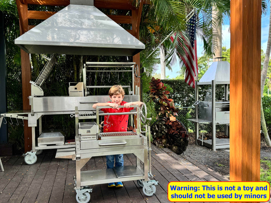 Tagwood BBQ Argentine Santa Maria Wood Fire & Charcoal Gaucho Grill | BBQ03SS MINI