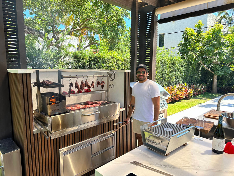 Tagwood BBQ Santa Maria Argentine Wood Fire & Charcoal Gaucho Grill Built in | BBQ05SS